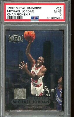 1997-98 Metal Universe Championship #23 Michael Jordan PSA 9 HOF