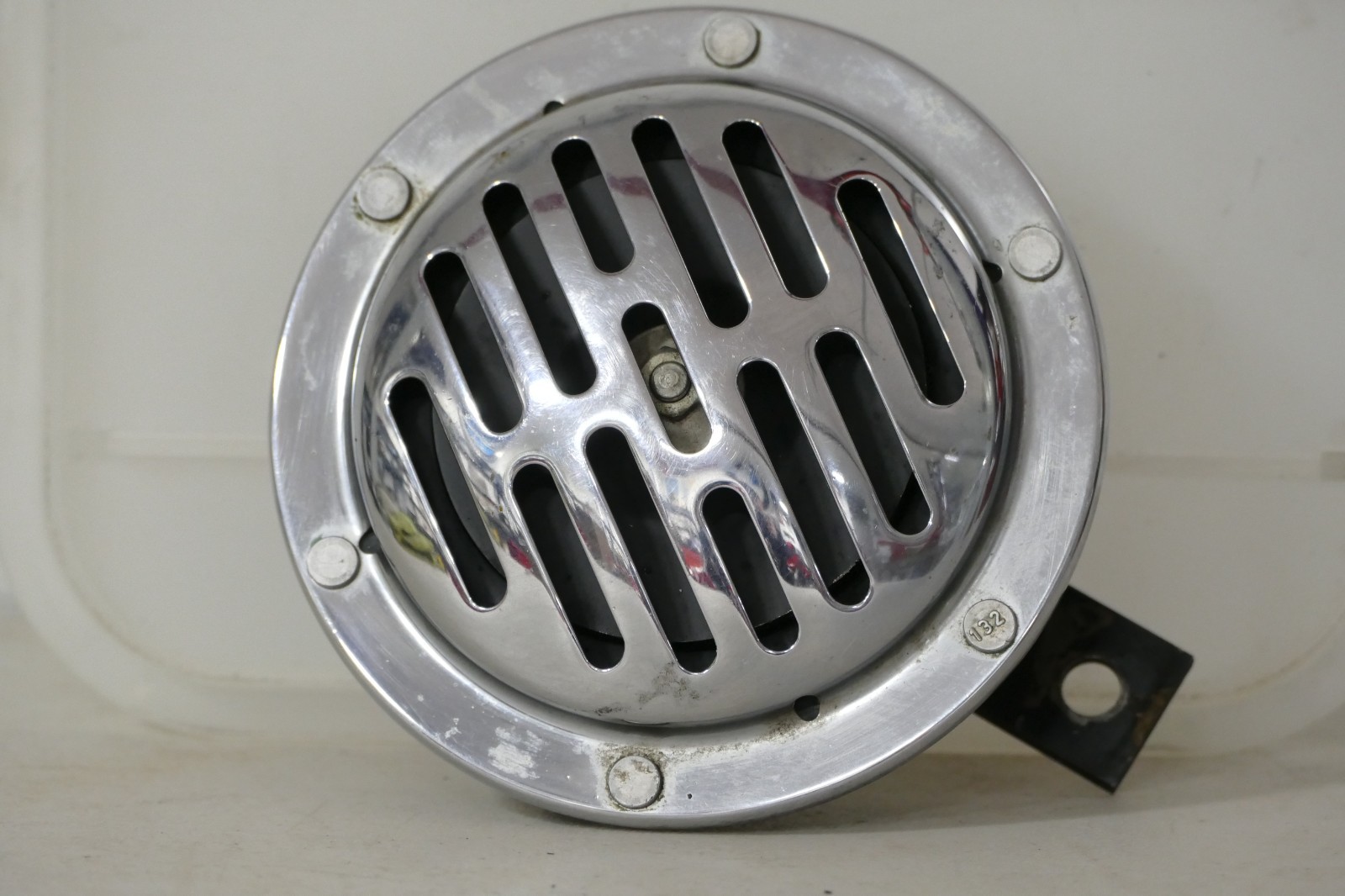 BMW Original Airhead Bosch 5" Horn Chrome Face with Mounting Bracket