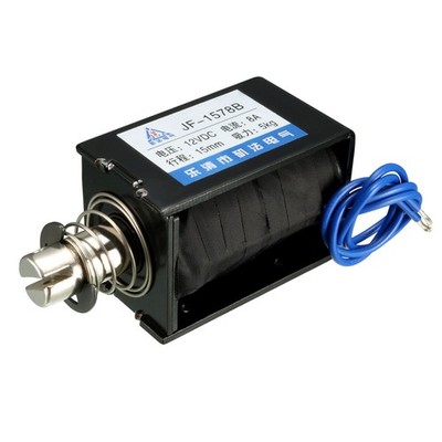 DC 12V 8A 96 Watt 50N 15mm Druck Zug Typ Linear Bewegung Magnet Elektromagnet