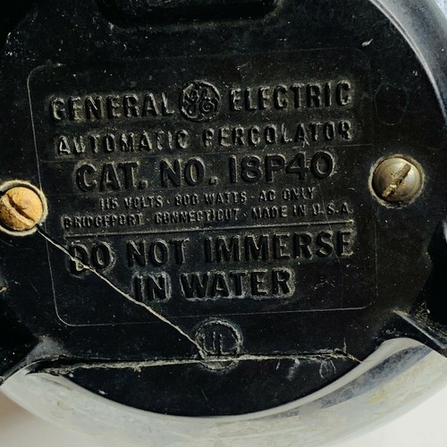 General Electric Automatic Chrome Pot Belly Percolator 18P40 Pot Only part Read - Picture 2 of 10
