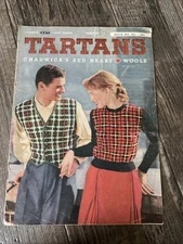 CLARK’S J & P COATS Tartans Sweater Book No. 501 VINTAGE CROCHET PATTERNS-1951
