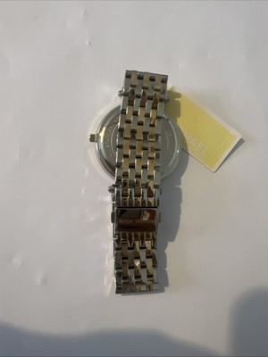 ☆mk☆ Michael Kors MK3215 Darci Silver Dial Two Tone Stainless Steel