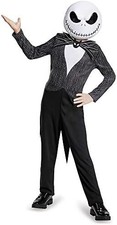 Disguise Nightmare Before Christmas Jack Skellington Costume for Kids, Official