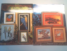 Cross Stitch Pattern Book Exotic Birds CSB - 156 & Treescapes Csb-131