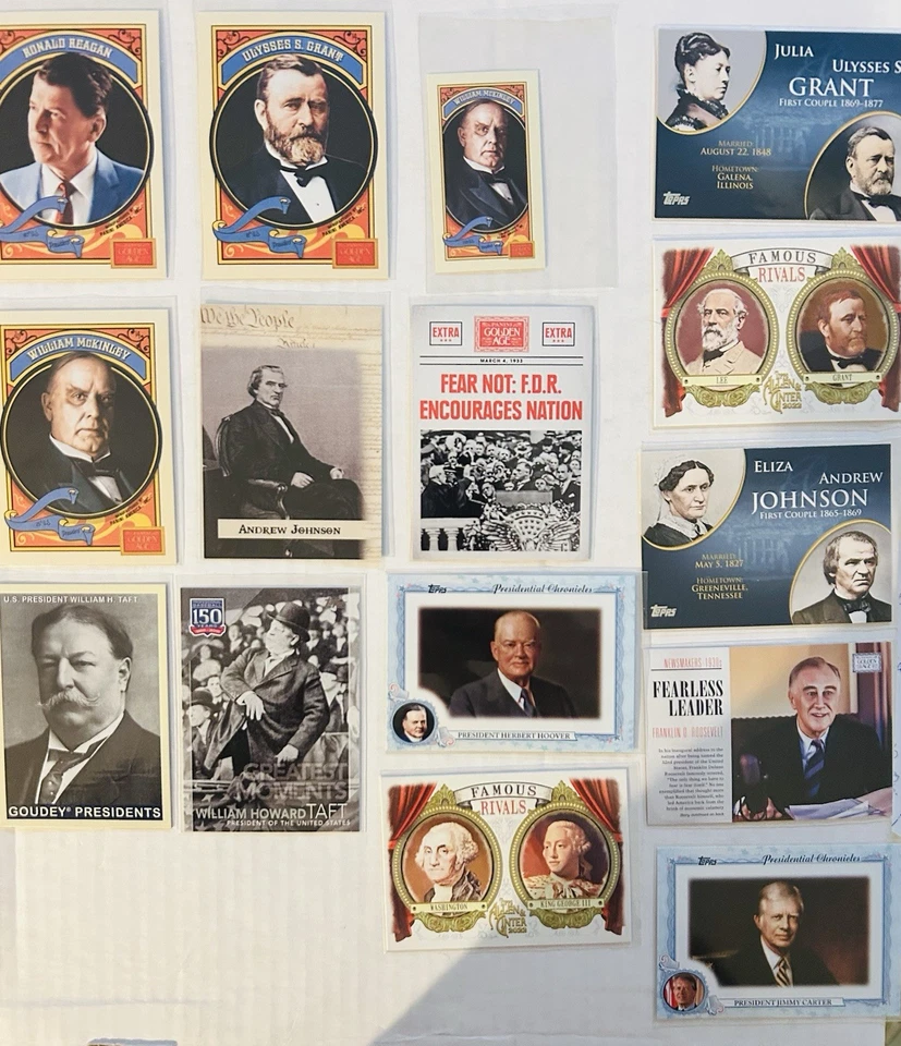 United States Presidents 57 Card Lot w/31 Different Presidents - Obama, Clinton - Image 4 of 4