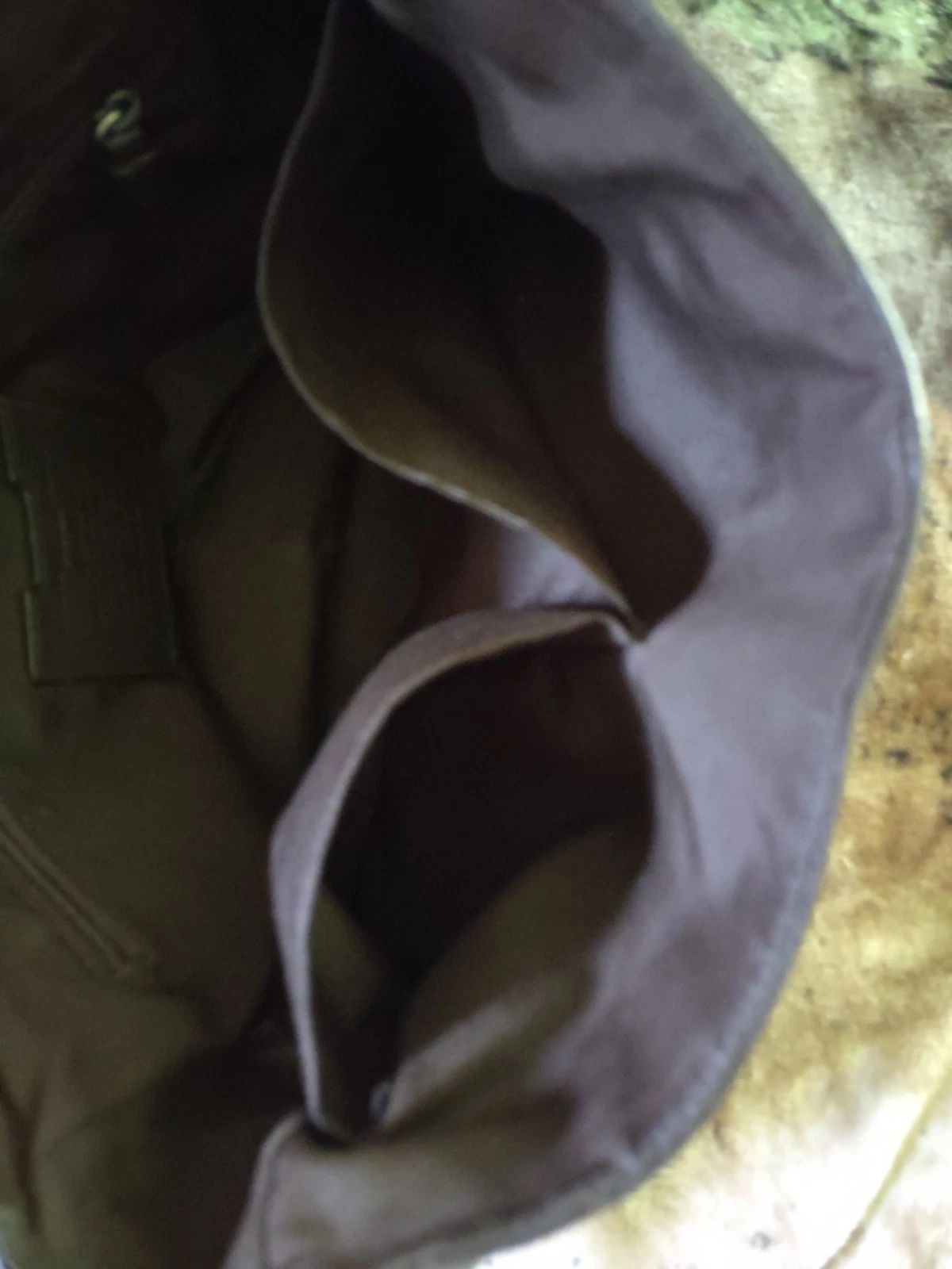 Borsa messenger Coach Camden originale vintage in pelle marrone ciottolato