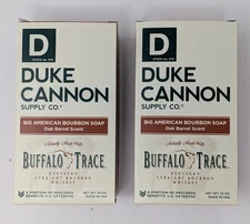 Duke Cannon Big American Bourbon Soap Oak Barrel Scent 10oz - Lot of 2