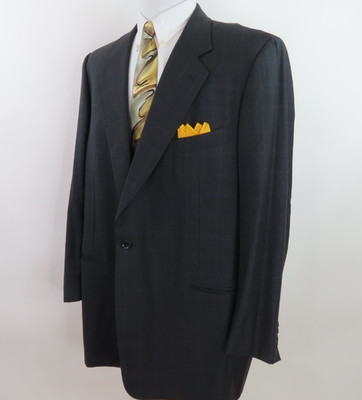 Kashani Take 6 Italian Sport Coat Reda Wool Checks Blazer Jacket 52 L Big Man