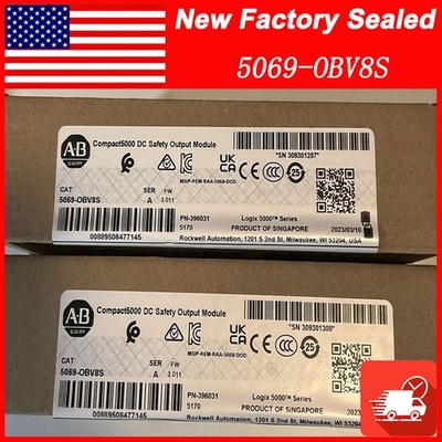 New Factory Sealed AB 5069-OBV8S Compact I/O 8-Ch 24VDC Output Free Shipping