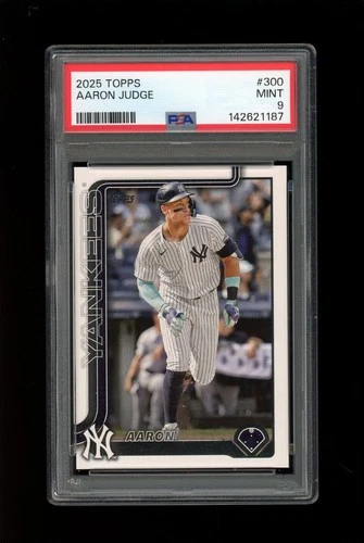2025 Topps Series 1 #300 Aaron Judge New York Yankees PSA 9 Mint