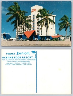 Howard Johnsons Oceans Edge Resort Fort Lauderdale FL Postcard