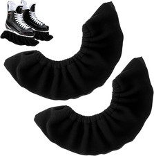 1-Pair Ice Skate Blade Covers Large Hockey Figure Skate Guards Black Terry