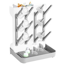 Woobroo Baby Bottle Drying Rack for Newborn Feeding Essentials, Nipples and