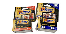 2 Rolls Kinney Brand 200/400 35mm Color Print Film 24 Exp Aug, Oct 2006 Expired