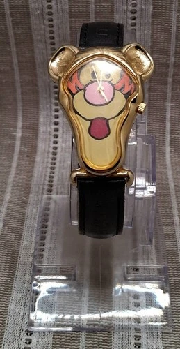 Vintage Disney Timex Tigger Face Winnie Pooh Watch. New Battery. Leather Band.