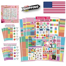 Monthly Calendar Stickers for Adult Planners A5 Repositionable Icons  Reminders