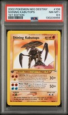 PSA 8.5 Shining Kabutops Neo Destiny 1st Edition Set Holo # 108/105 on eBay