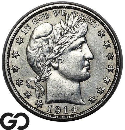1914-S Barber Half Dollar, Details, Choice BU++ Tougher San Francisco Issue