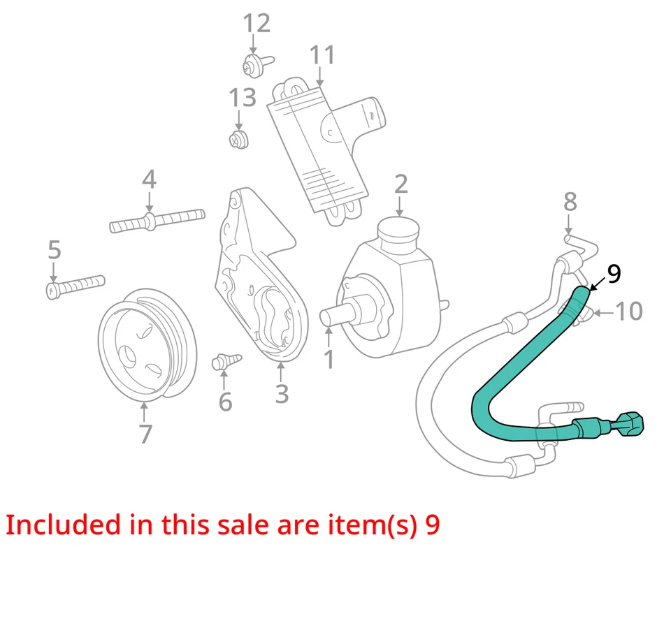 MANGUERA DE RETORNO DIRECCIÓN ASISTIDA CHRYSLER 52039404 NUEVA OEM 52039404 Foto 2 de 3