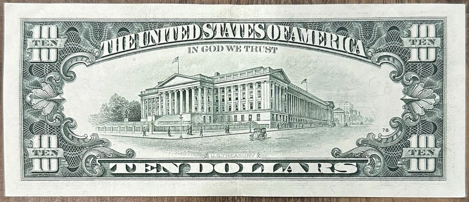 Series 1995 $10 Ten Dollar Bill Atlanta Federal Reserve Excellent Condition - Image 2 of 2