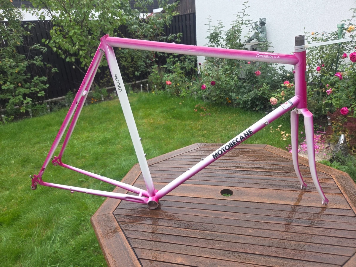 MOTOBECANE RECORD Rennrad Rahmen Set. Columbus CHROMOR Stahl 26,0 Sattelstütze