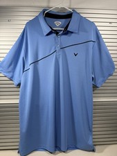 Callaway Short Sleeve Polo Shirt Mens Size XXL Blue Golf Performance Tee