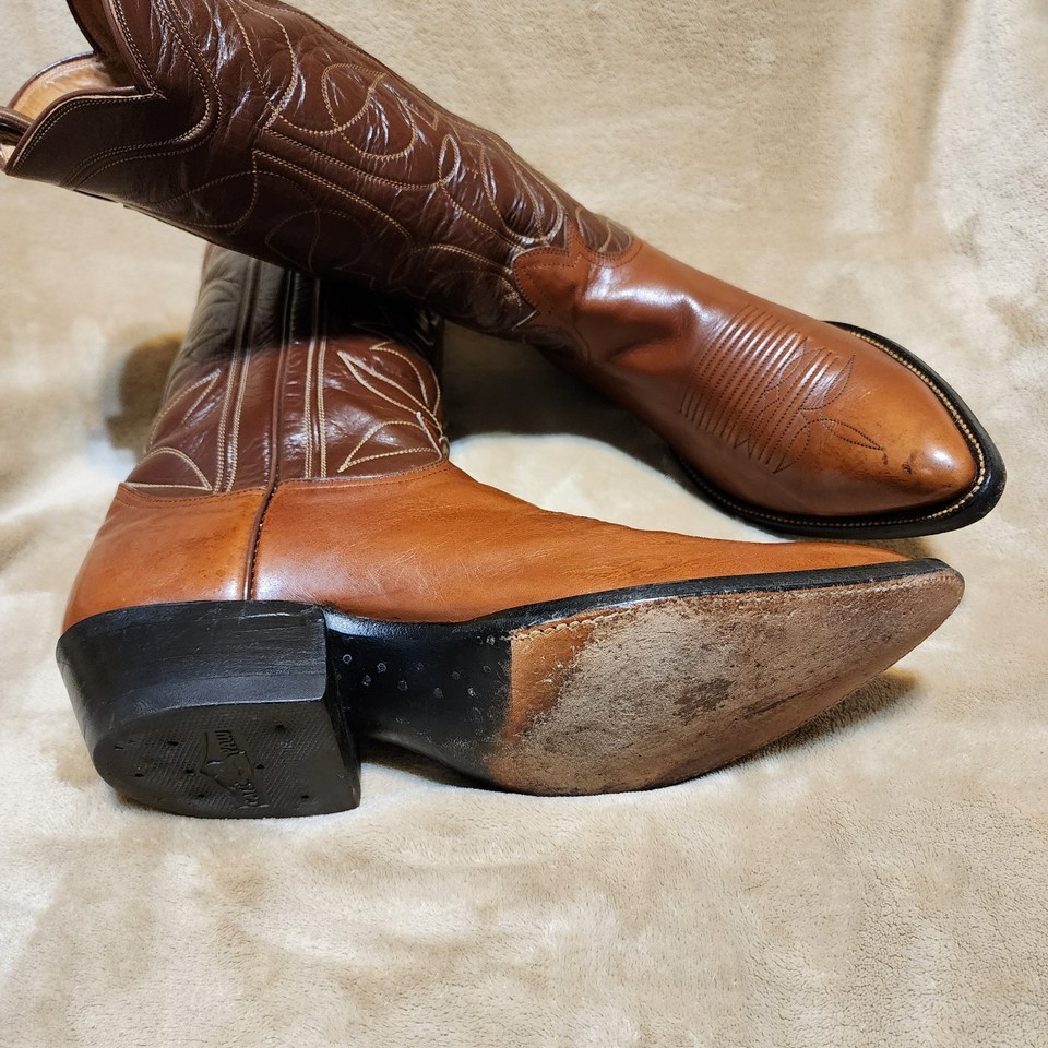 Tony Lama Men's Leather Cowboy Boots Size 495 9.5 D #0011 | eBay