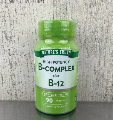 Natures Truth B-Complex + B-12 High Potency - 90 Tablets 