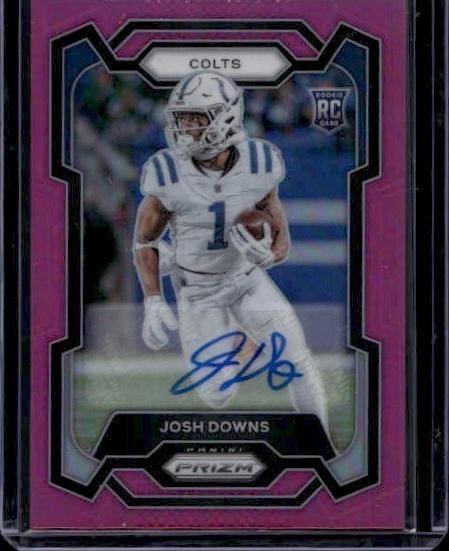 2023 Panini Prizm #345 Josh Downs Pink