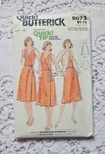 Uncut Vintage Sewing Pattern Butterick 6073 Women's Shirt, Jumper Size 14