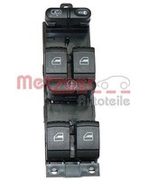 Metzger Schalter, Fensterheber Fahrerseitig, Vorne U.A. FüR Seat, VW
