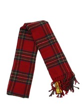 Jack Wills Women's Scarf Red Checkered 100% Other Rectangle Scarf