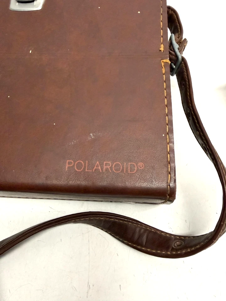 Vintage Hard Leather Carrying Case Bag for  Polaroid SX-70 Land Camera - Image 3 of 4