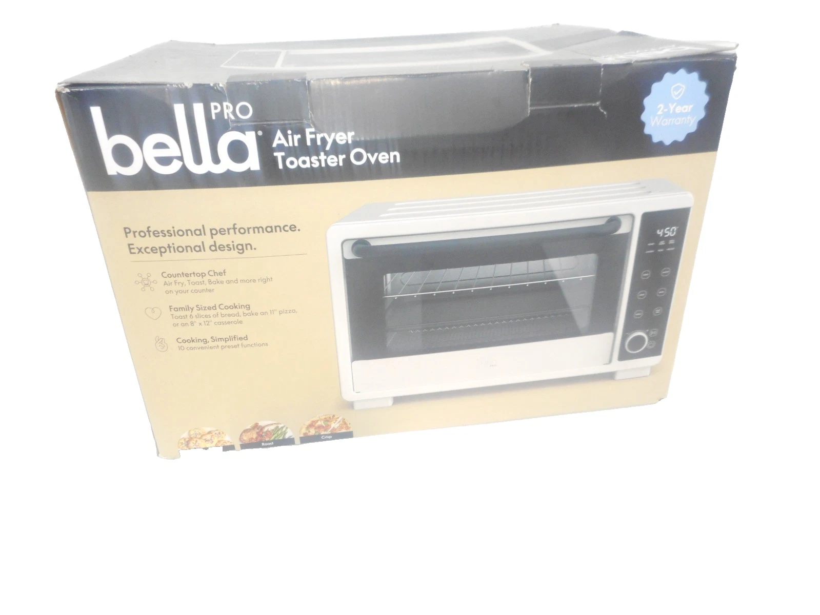 bella PRO - 6-Slice Air Fryer Toaster Oven (0.88 Cu. Ft.) - Oatmilk
Opens in a new window or tab