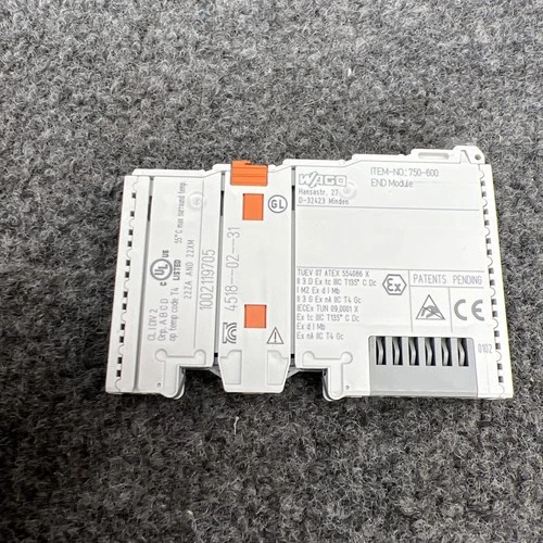 WAGO 750-600 DIN Rail Mounting 750600 I/O Terminal Module 24 vDC Used