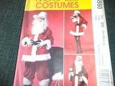 Santa Claus McCall's Costume Pattern M5550 Small Thru Lg Uncut