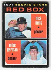 Red Sox Rookie Stars (Dick Mills / Mike Garman) 1971 Topps #512 Pr-Gd