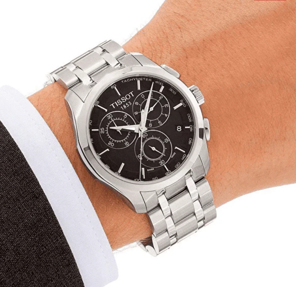 Tissot Couturier Men's Black Watch - T035.617.11.051.00 - Image 4 of 4