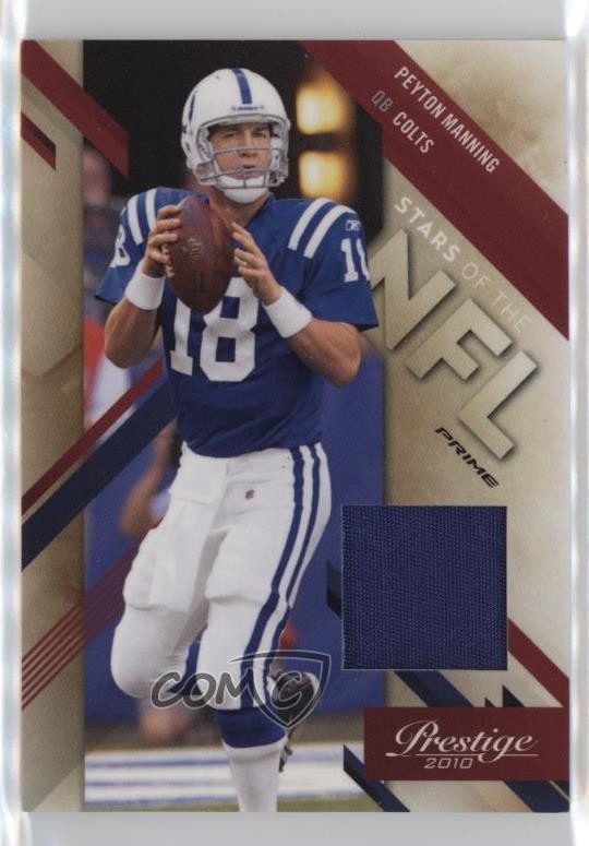 2010 Playoff Prestige Stars of the NFL Materials Prime 11/50 Peyton Manning 1av