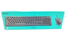 Logitech MK120 Desktop Keyboard Mouse Set - Black, Wired 920-002565