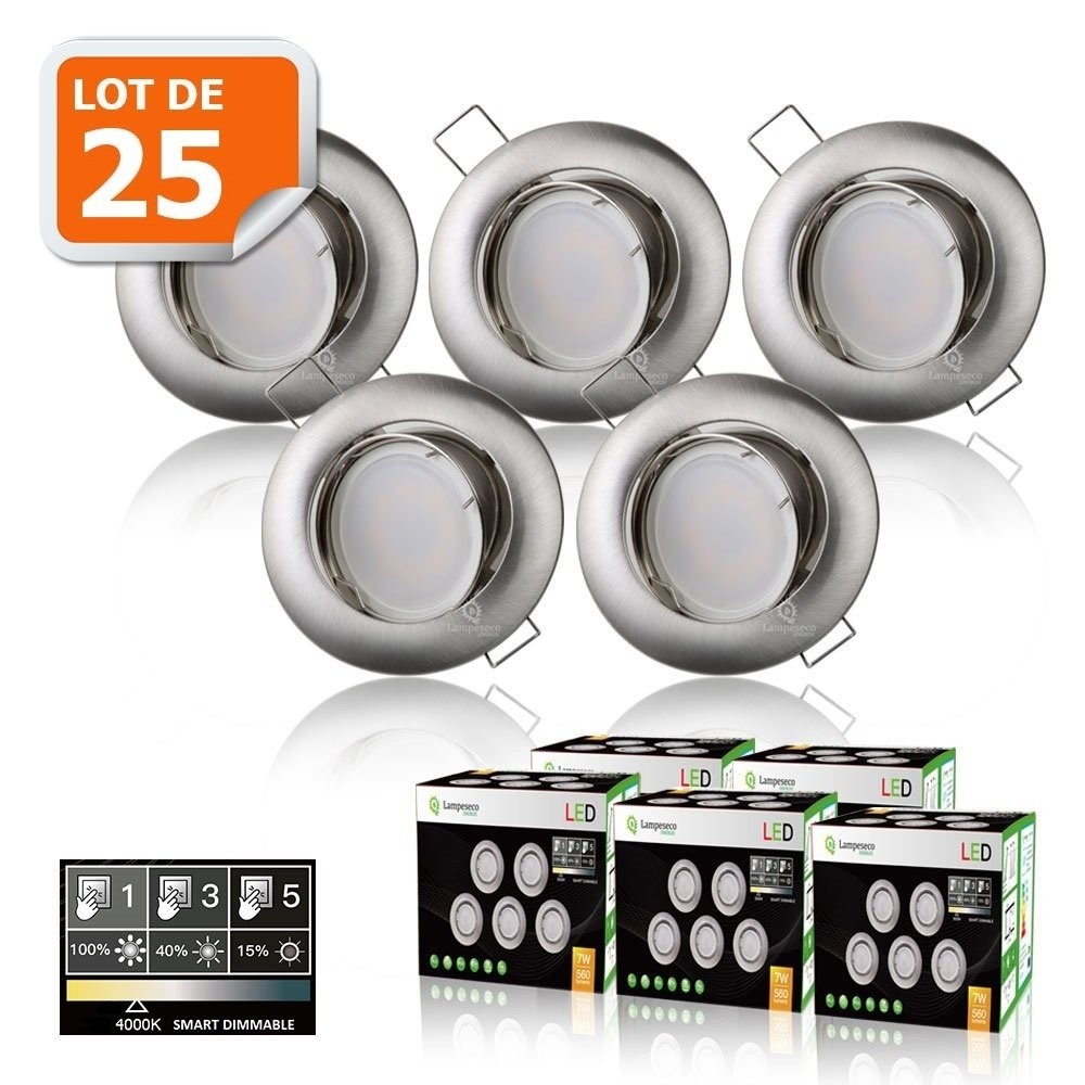 Spot led orientable 7w blanc neutre pour baisser votre facture d'electricite