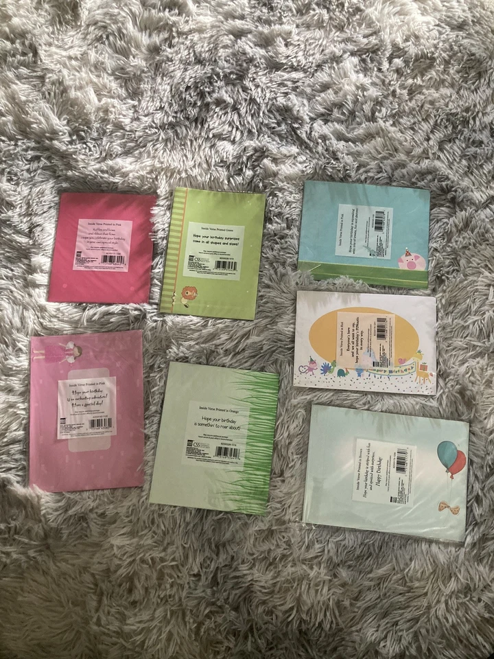 3 Dimensional Children’s Birthday Cards SEALED NEW Set Of 7 Boys And Girls - Image 2 of 4