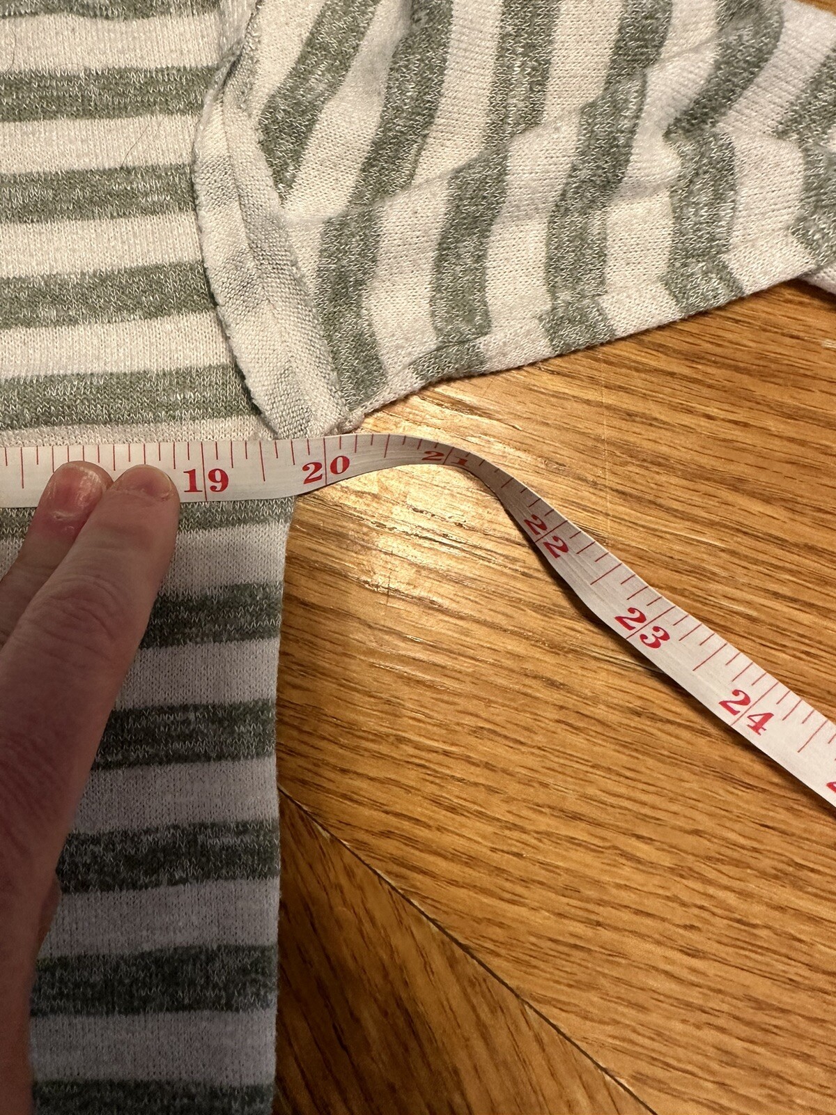 Camicia manica lunga Pony Tails Junior verde bianco a righe taglia M 10 12