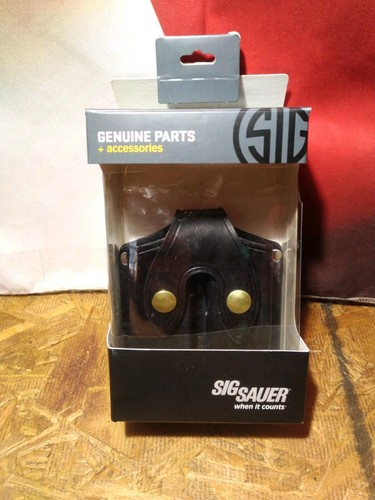Bolsa de cuero Sig Sauer doble Mag hecha en Estados Unidos Tex zapatero DEC P320 OEM latón - Imagen 1 de 5