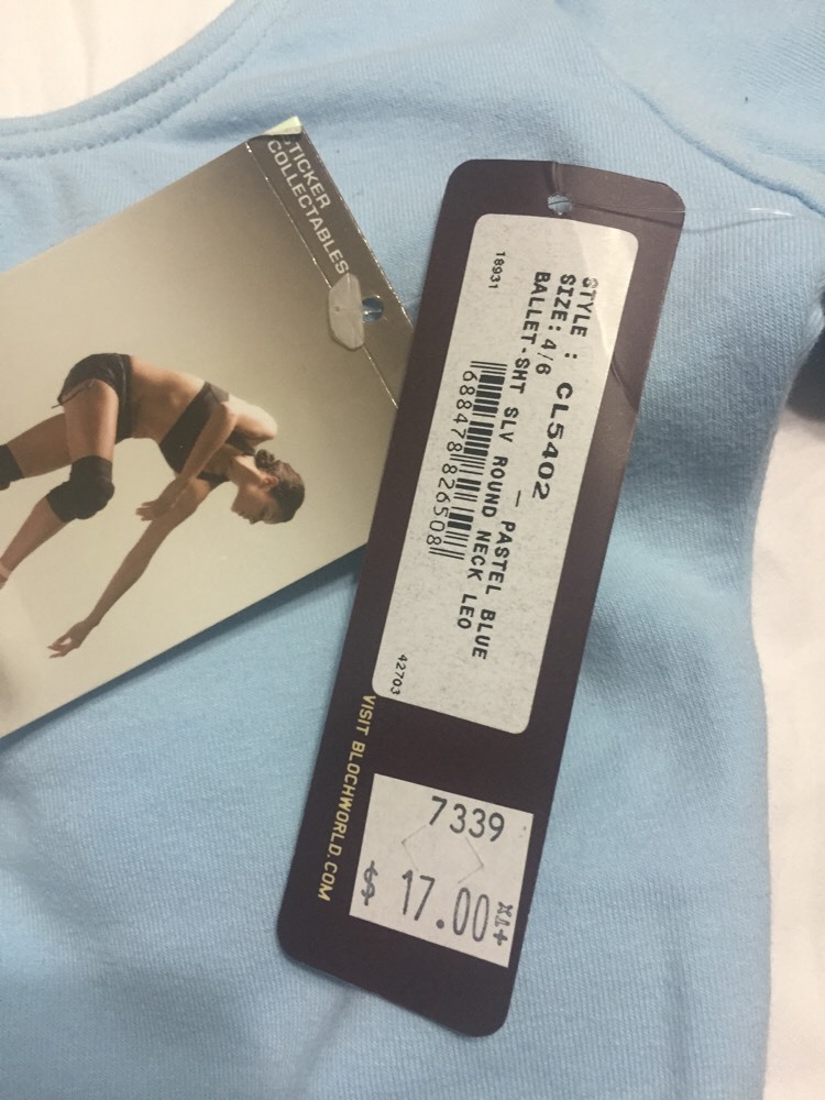 Bloch Leotard Child Size 6X-7 Dance Ballet Short&Long sleeve tank