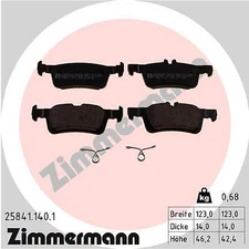 Zimmermann 25841.140.1 brake pad set, disc brake for Ford