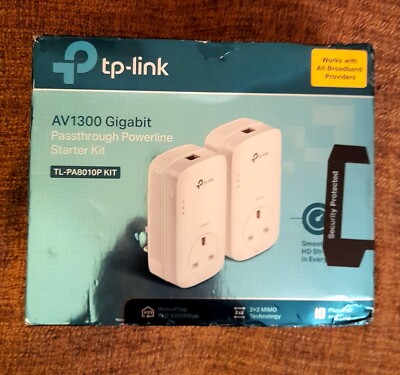 TP-LINK Powerline Doppelpack Adapter AV1300 TL-PA8010P AV2 Gigabyte Version 