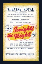 Jack Melford "TONIGHT'S THE NIGHT" Harry Milton 1926 Newcastle, England Flyer