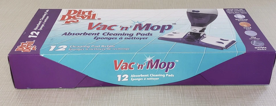Dirt Devil Vac-n-Mop Cleaning Pads 12 count box - Image 2 of 3