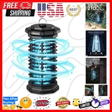 Compact 15W Indoor/Outdoor Electric Mosquito Zapper - Easy Maintenance, Safe Use